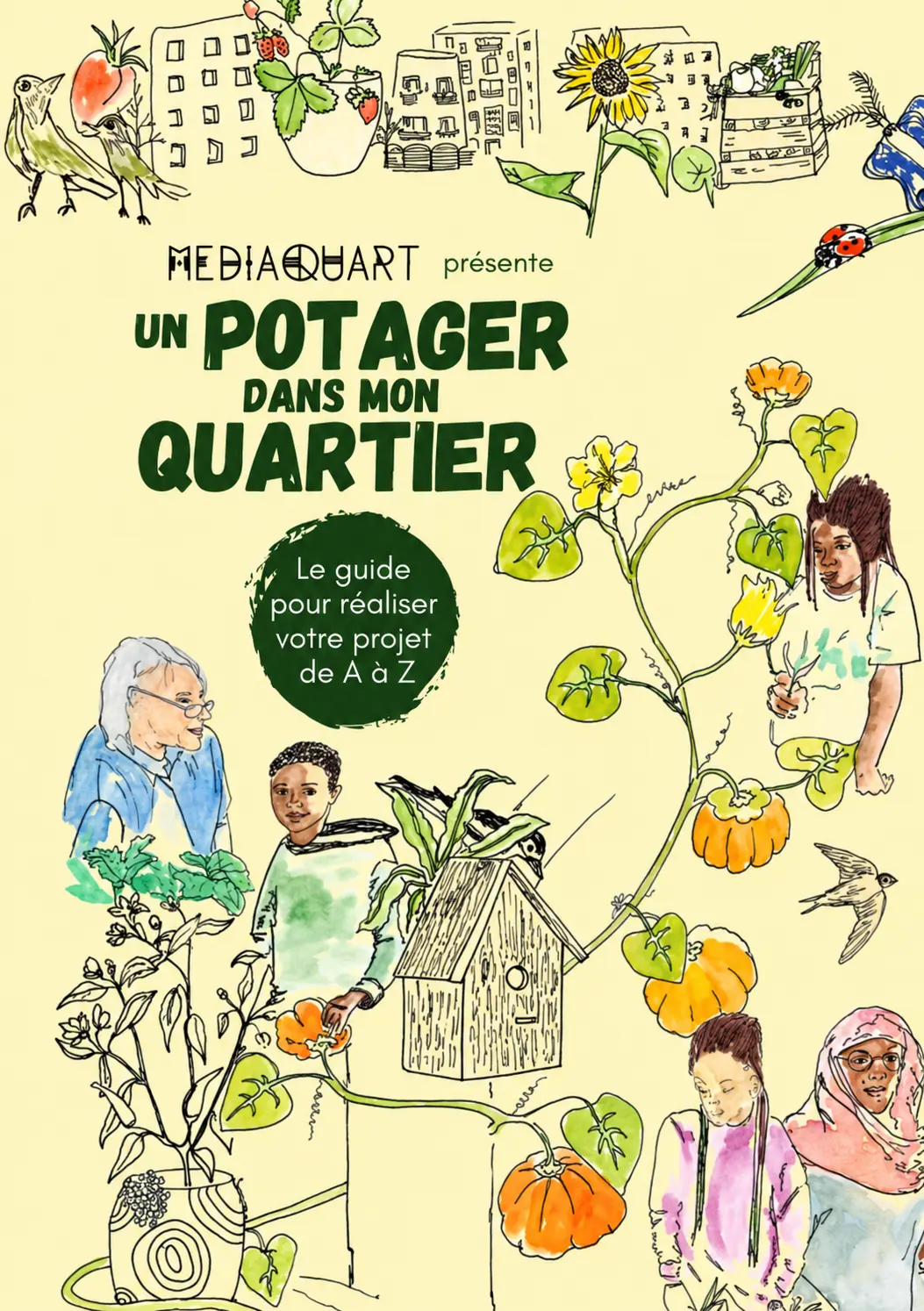 Couverture du support : Un potager dans mon quartier : le guide de A à Z